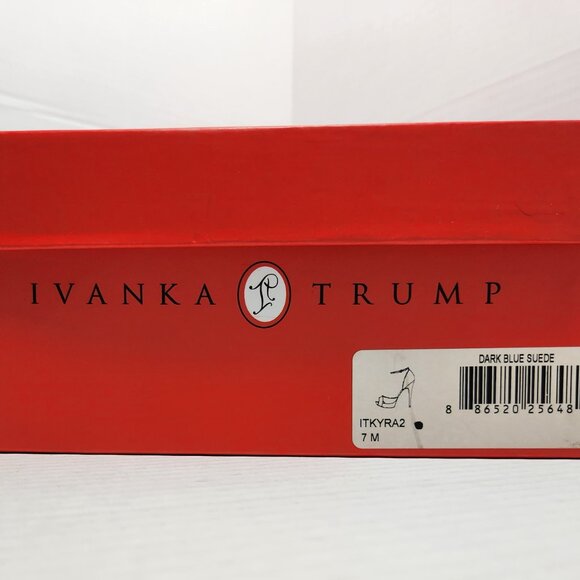 Ivanka Trump Kyra2 Peep-toe Suede Platform High Heels - Picture 11 of 11